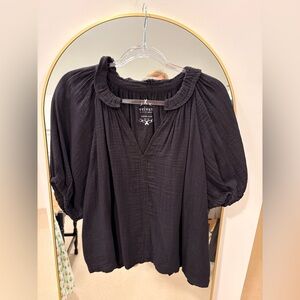 Velvet by Graham & Spencer Black Blouse